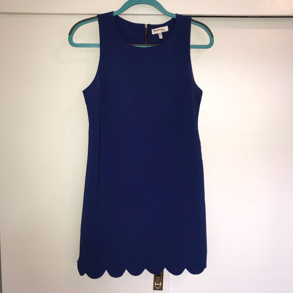 Blue Scallop Dress